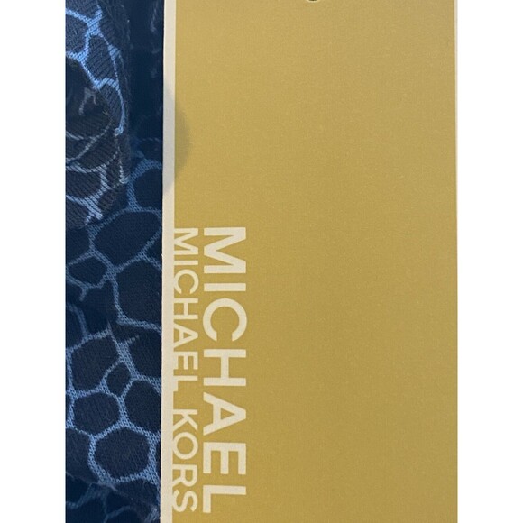 F. Michael Kors Top Size M Print Multicolor Blouse Ruffle Sleeve NWT $64 - Picture 8 of 9